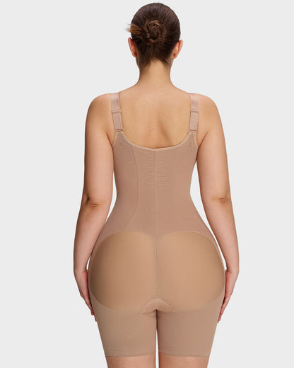 SHE CURVE All in One Zipper Bodysuit Tummy Control Butt Lifter Breathable Slimming Sculpting Shapewear for Women Seamless Comfort Everyday Wear