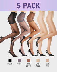 Black+Dark Coffee+Dark Nude+Grey+Light Nude