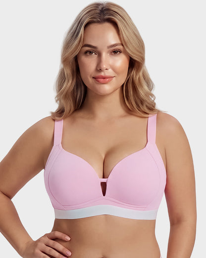 French Triangle Wireless Minimizer Bra