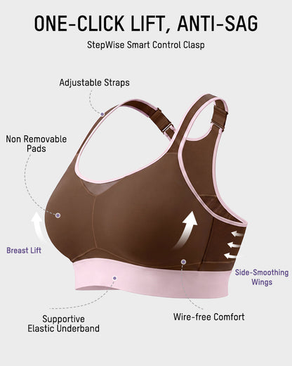 High-Impact Wireless Full-Coverage Racerback Sports Bra