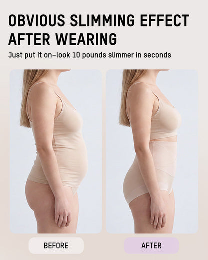 High-Waisted Double-Layer Tummy-Control Briefs