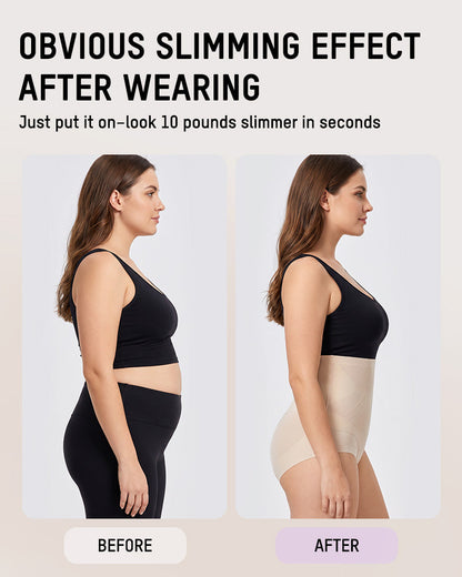 Liquid-Sculpt™ Tummy-Control Butt-Lift Briefs（5-Pack）
