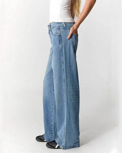 Low-Rise Baggy Straight-Leg Jeans