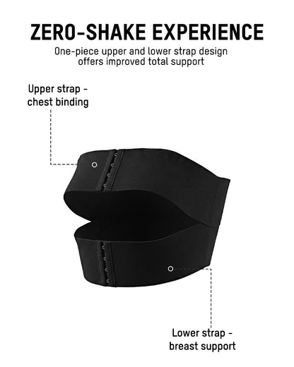 No-Bounce Chest Support Band for High Impact Workouts