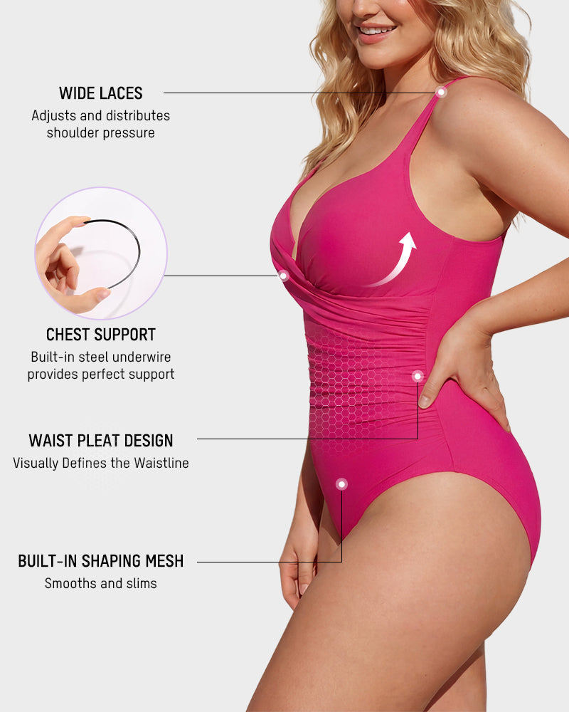 SculptSkin™ PlungeLift One-Piece Swimsuit