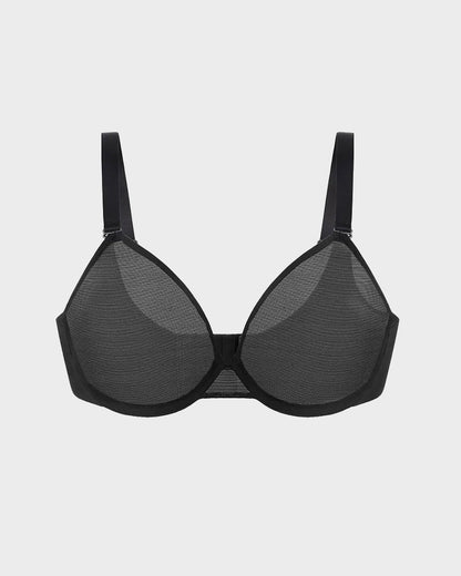Seamless Mesh Unlined Underwire Bra