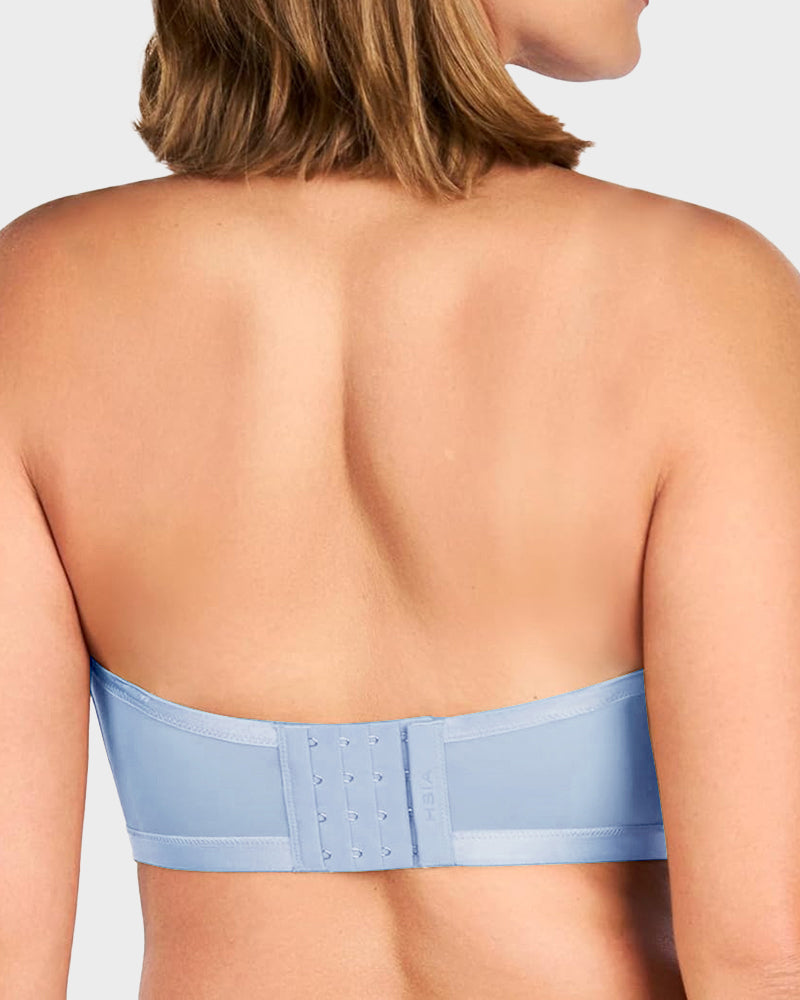 Strapless Mesh Underwire Balconette Bra