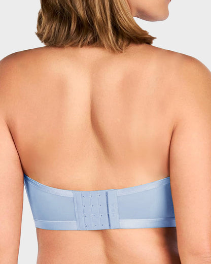 Strapless Mesh Underwire Balconette Bra