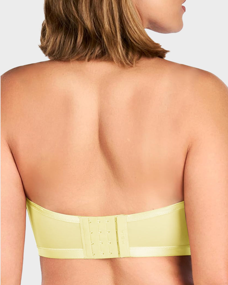 Strapless Mesh Underwire Balconette Bra