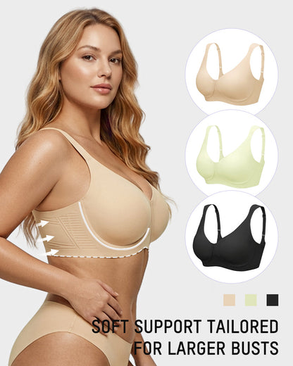 Teardrop Full-Coverage Wireless Minimizer Bra
