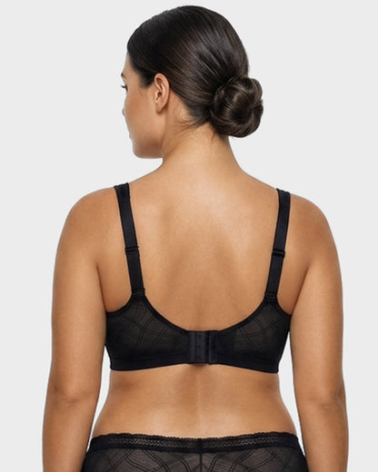 Ultra-Lightweight Full Coverage Cup Jacquard Mesh Comfort Bra