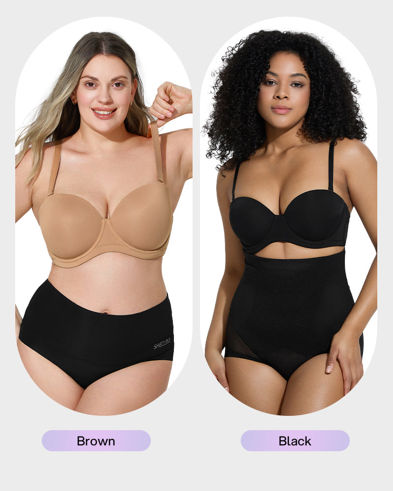 Versatile Molded Cup Underwire Bra with Removable Straps