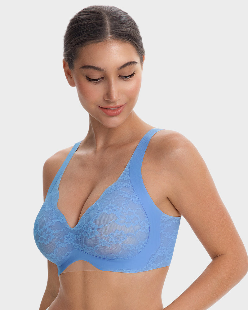 Wireless Lace Full Coverage Minimizer Bra