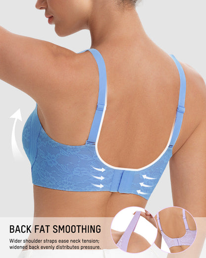 Wireless Lace Full Coverage Minimizer Bra