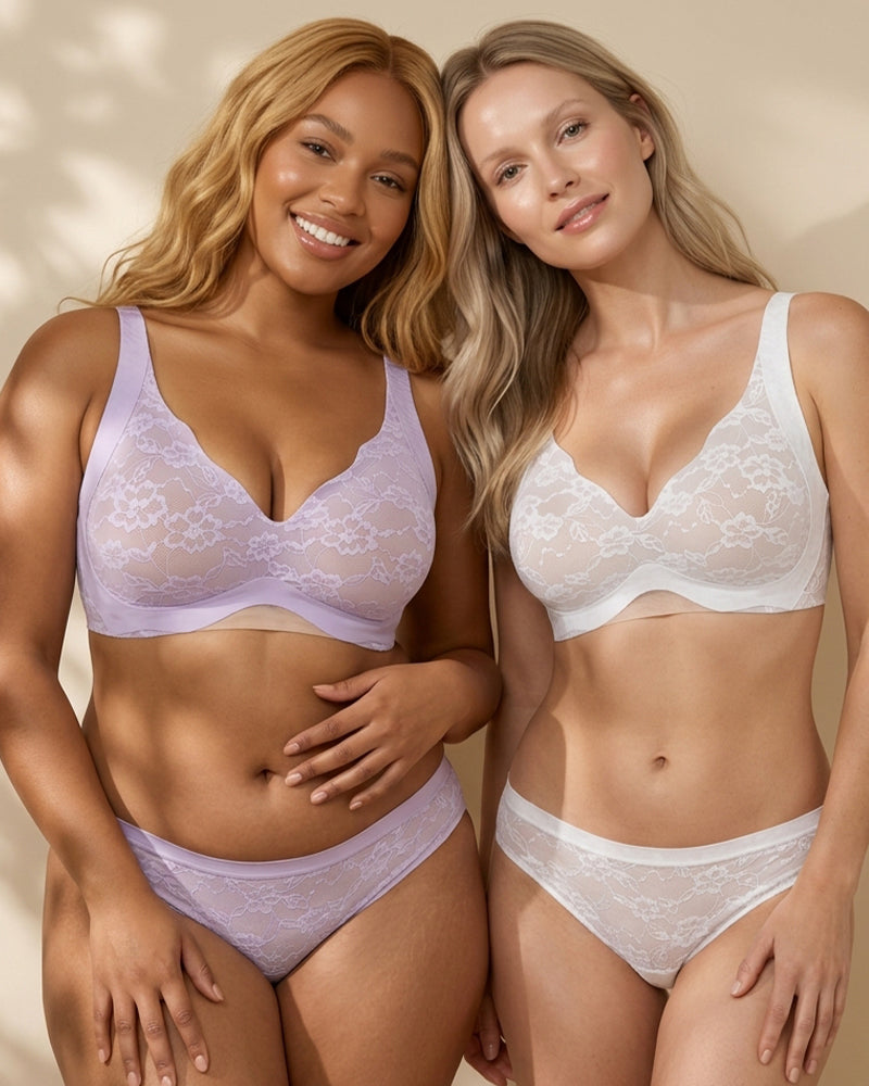 Wireless Lace Full Coverage Minimizer Bra