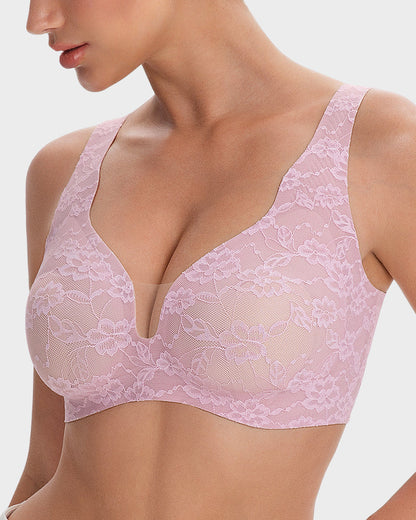 Wireless Lace Full Coverage Minimizing Bra