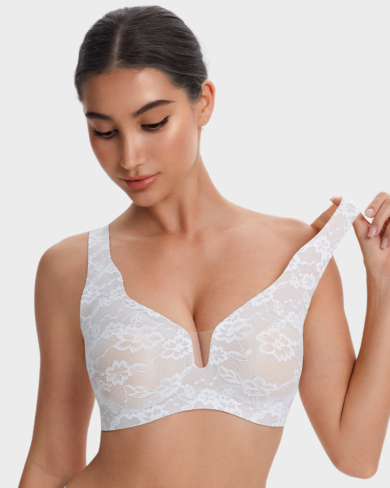 Wireless Lace Full Coverage Minimizing Bra