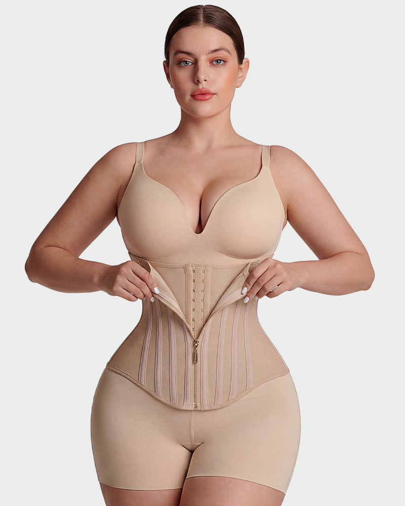 Women Waist Trainer Steel Boned Hourglass Shaper