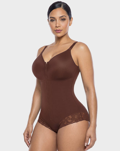 Zip Up Sculpting Bodysuit